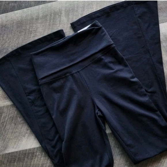 Aerie offline OG foldover super flare high rise in washed black NWT - Picture 8 of 8